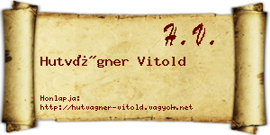 Hutvágner Vitold névjegykártya
